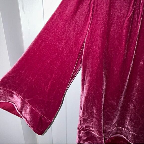 Tommy Bahama Velour Tie Front 3/4 Bell Sleeve Top - Picture 2 of 7